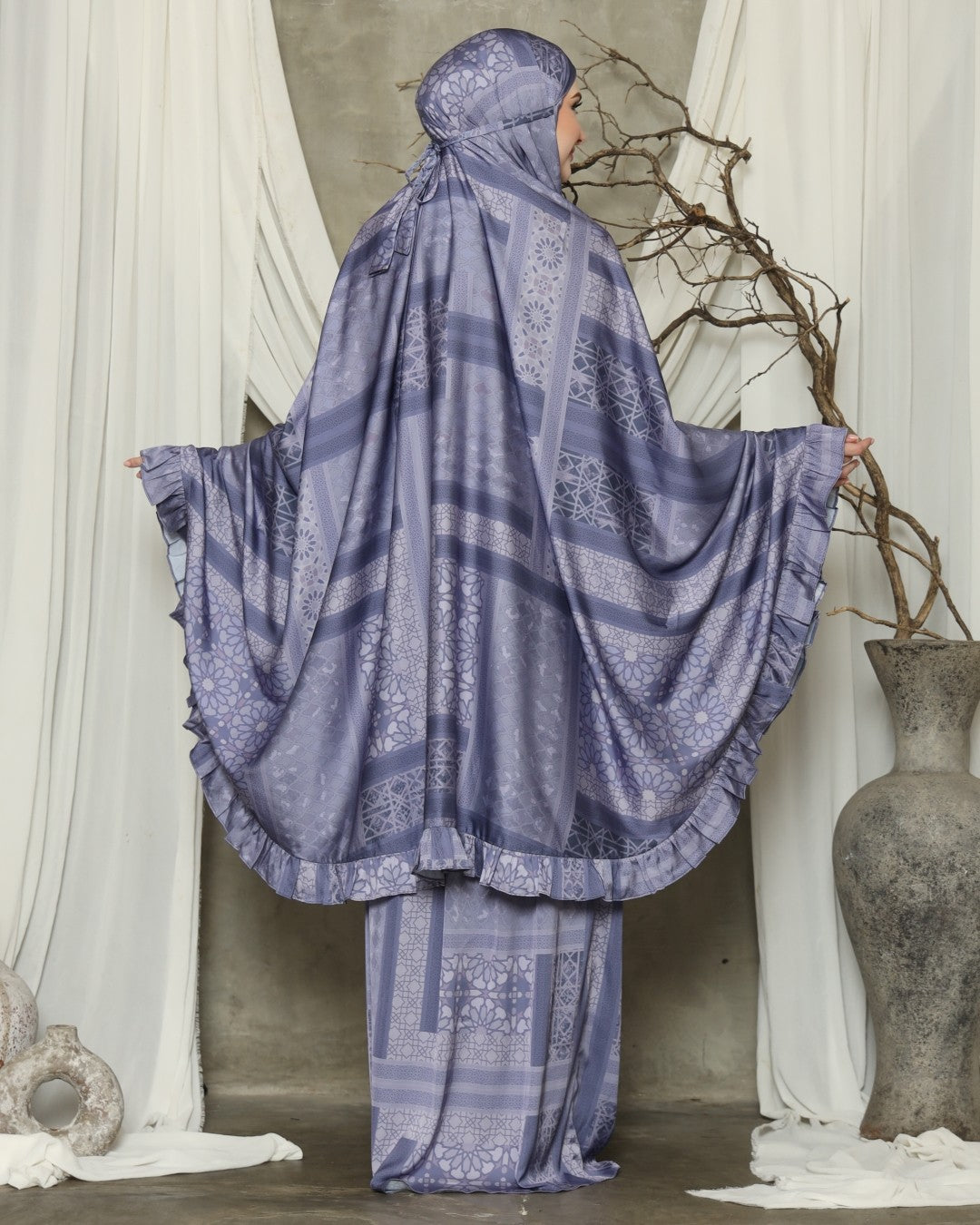 Zellij 2 in 1 Prayer Robe - Vista Blue