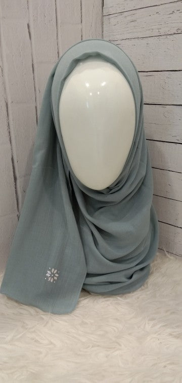 Classic Pashmina - Sterling Blue