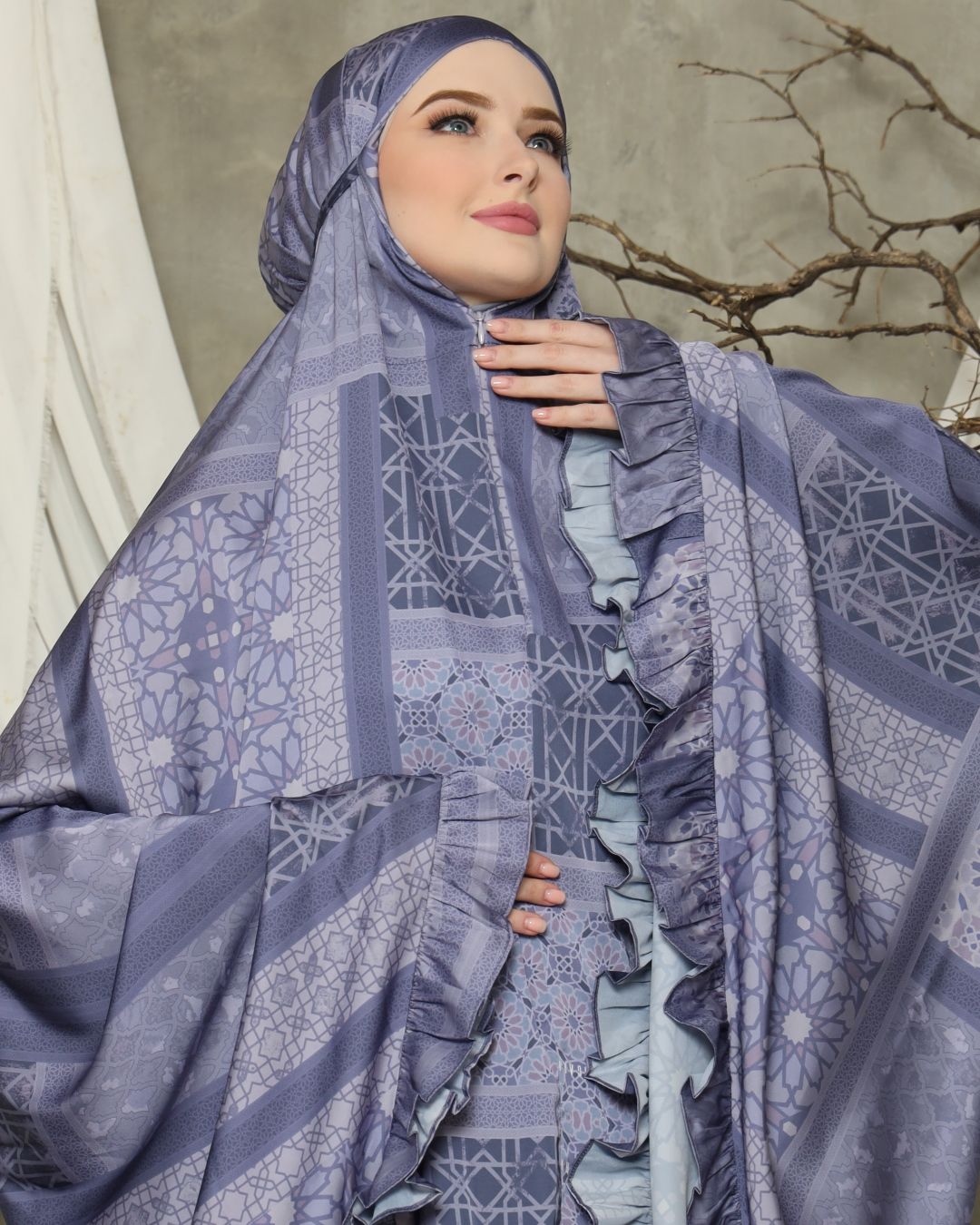 Zellij 2 in 1 Prayer Robe - Vista Blue