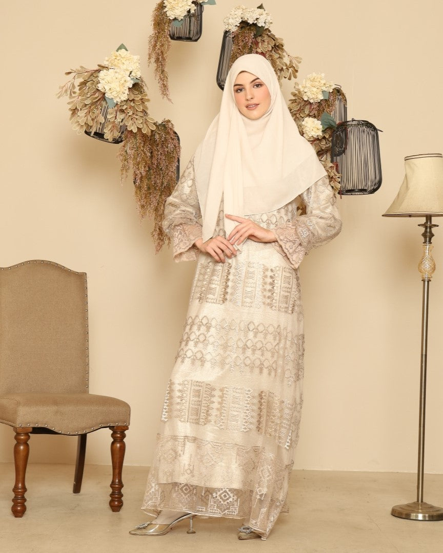 Humaira Dress - Cream