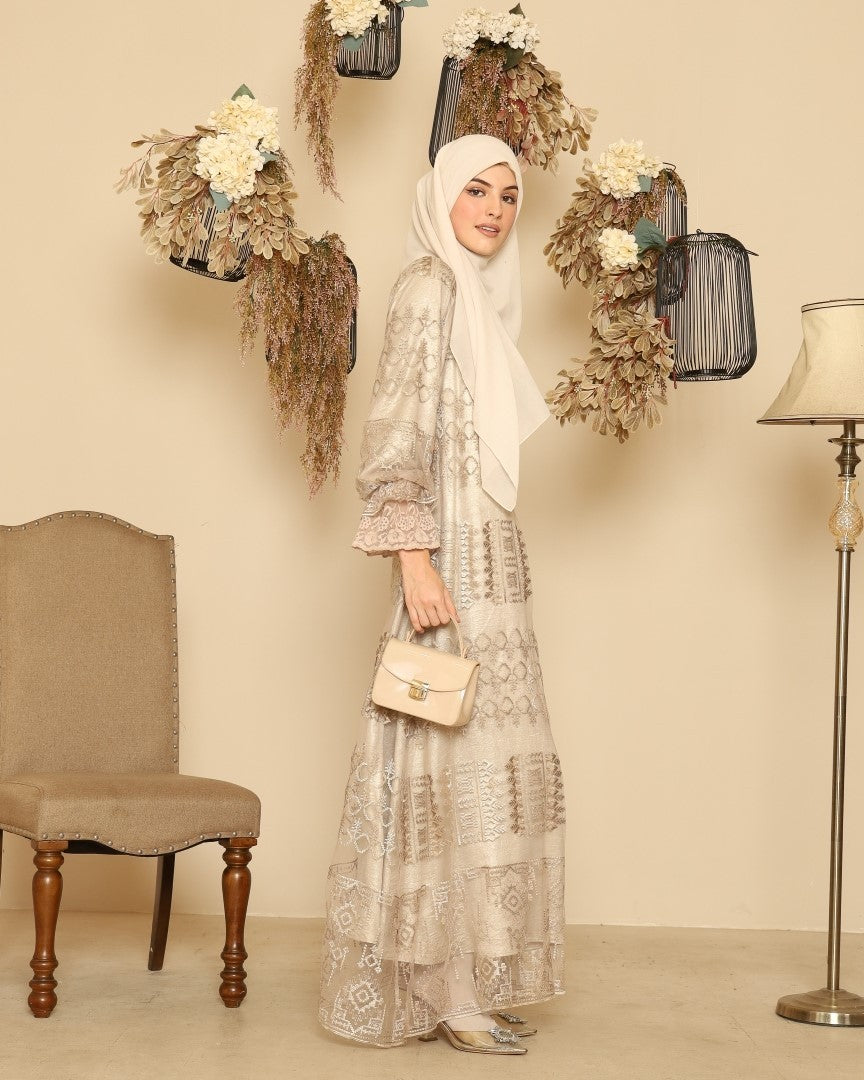 Humaira Dress - Cream