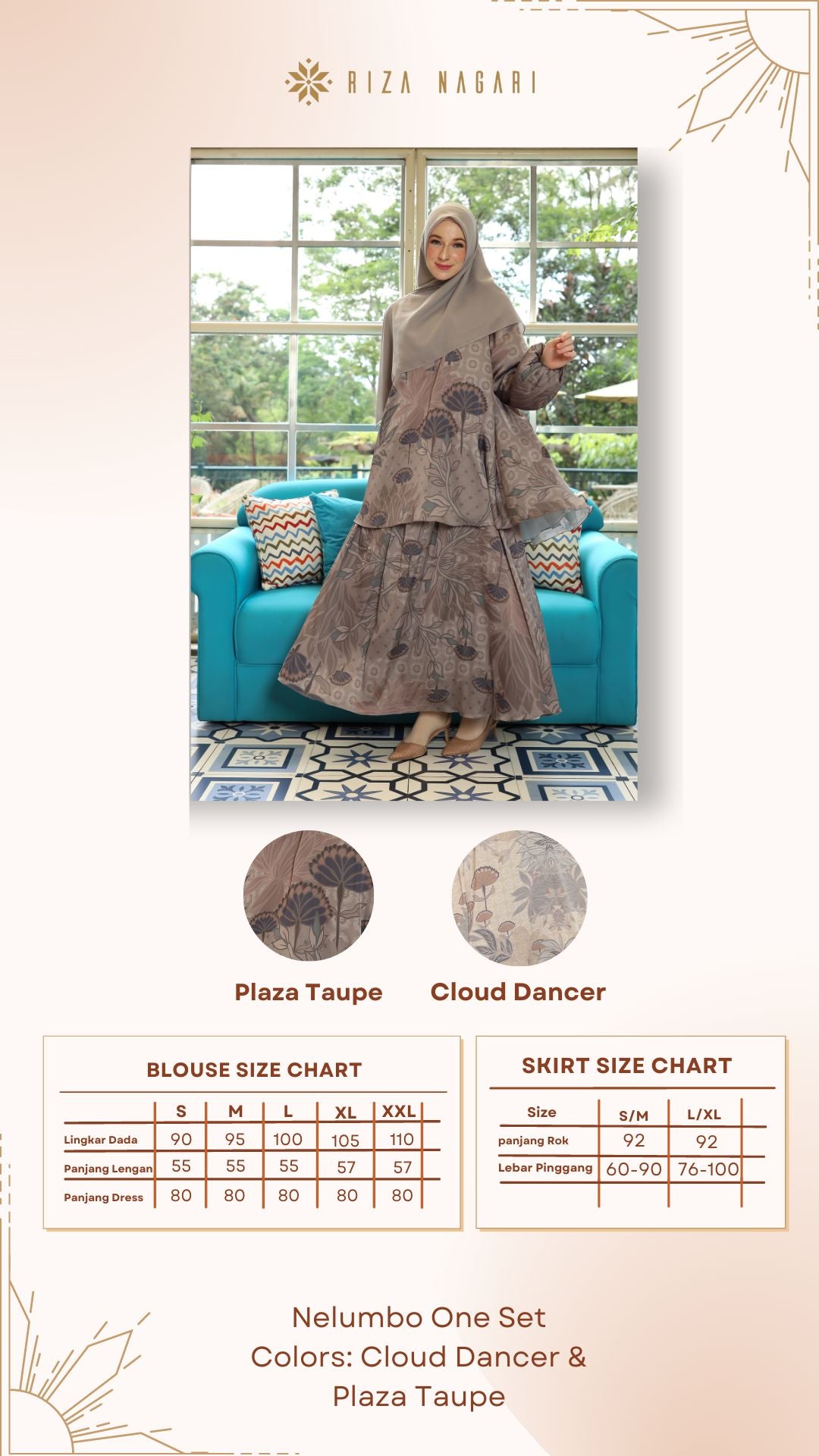 Nel Blouse & Umbo Skirt - Plaza Taupe