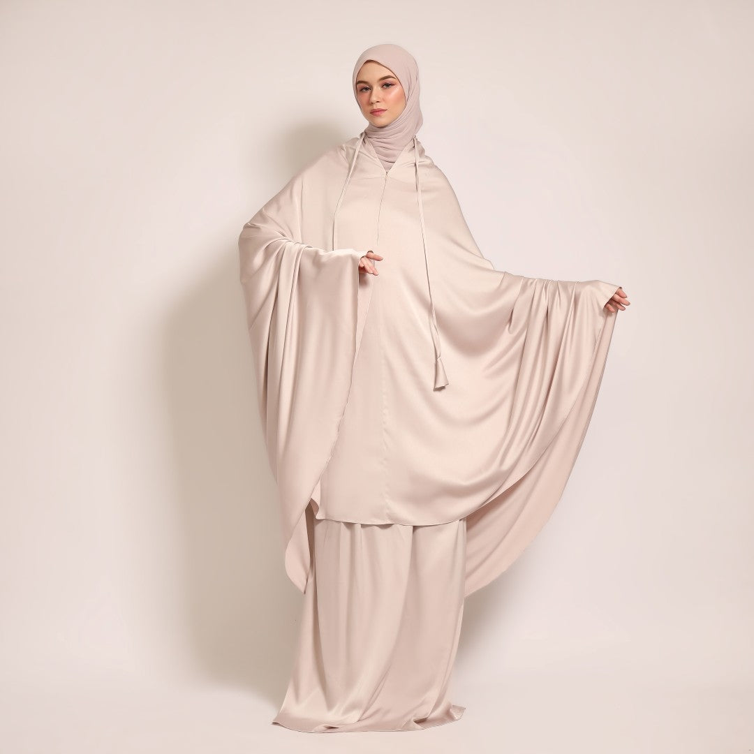 Travel Prayer Robe - Blush Grey