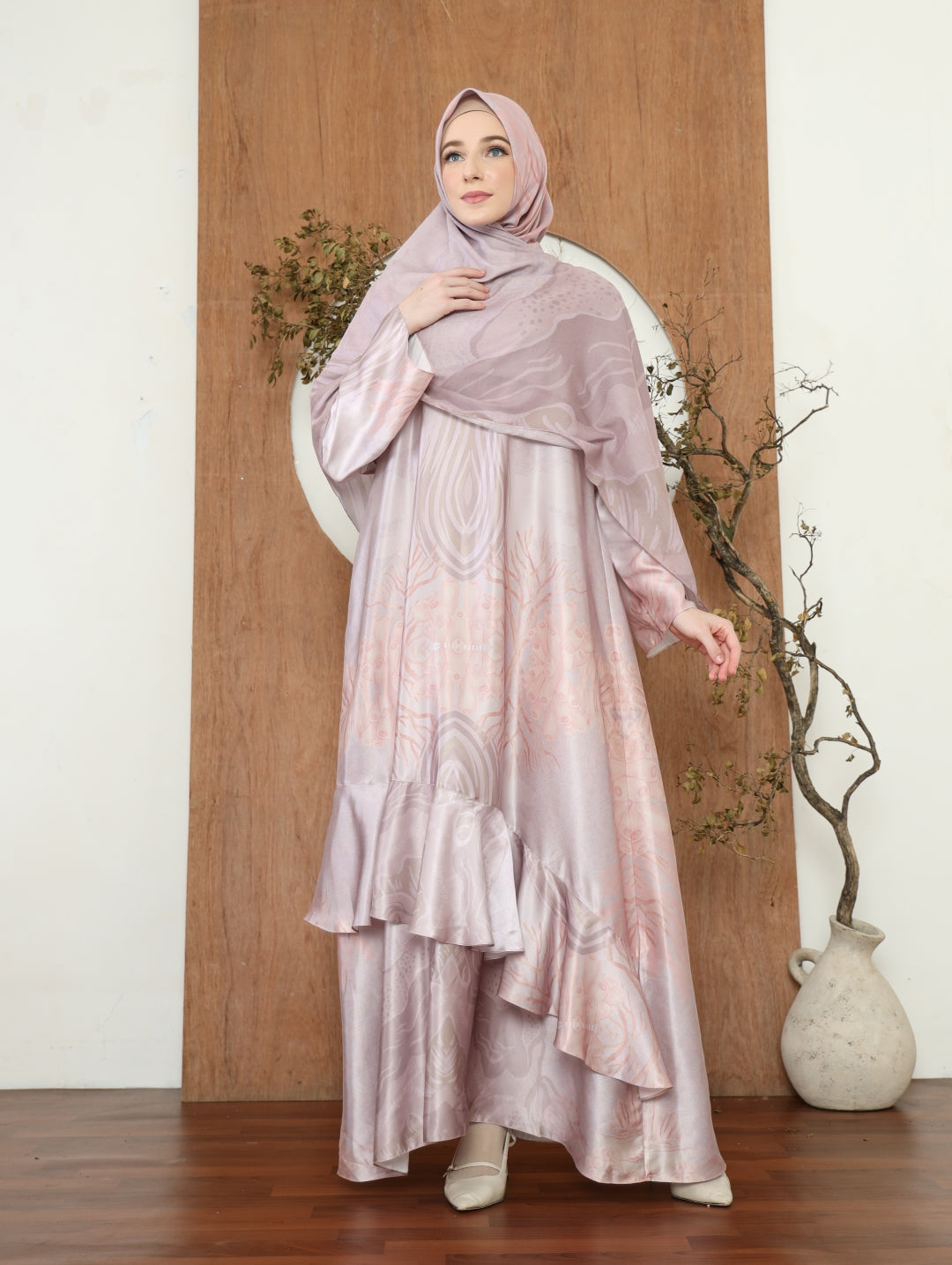 Aden Dress - Peach Pearl