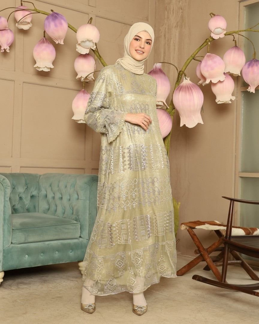 Humaira Dress - Sage