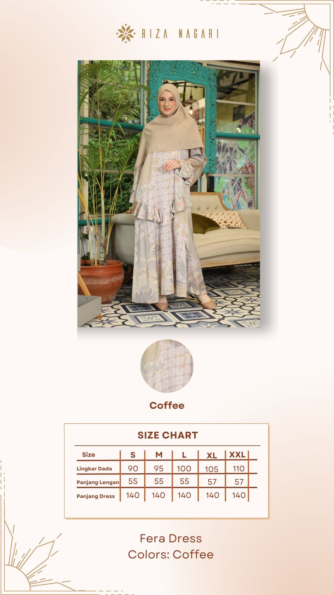 Fera Dress - Coffee