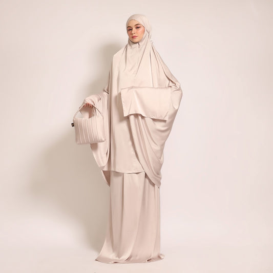 Travel Prayer Robe - Blush Grey