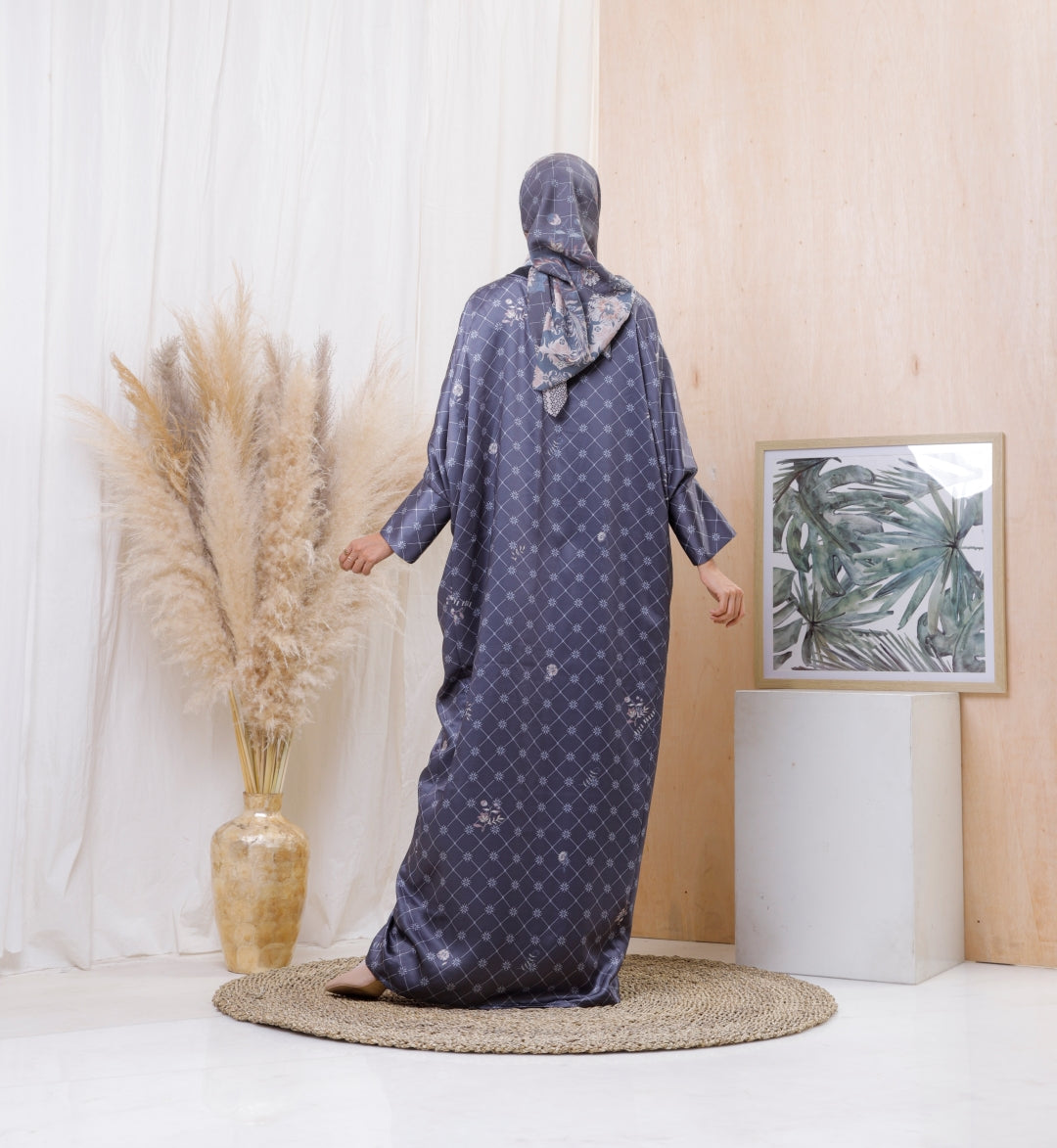 Suji Mono Kaftan - Navy