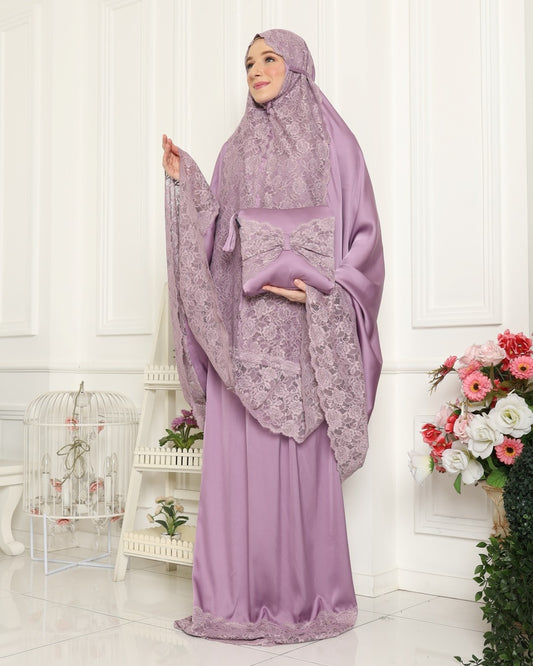 Lace Prayer Robe - Lavender