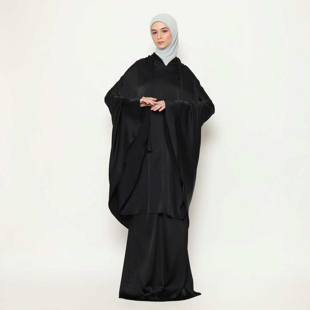 Travel Prayer Robe - Black Caviar