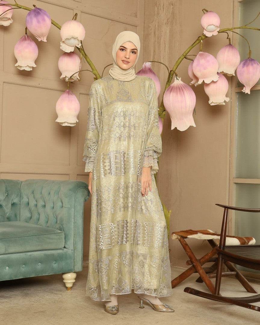 Humaira Dress - Sage