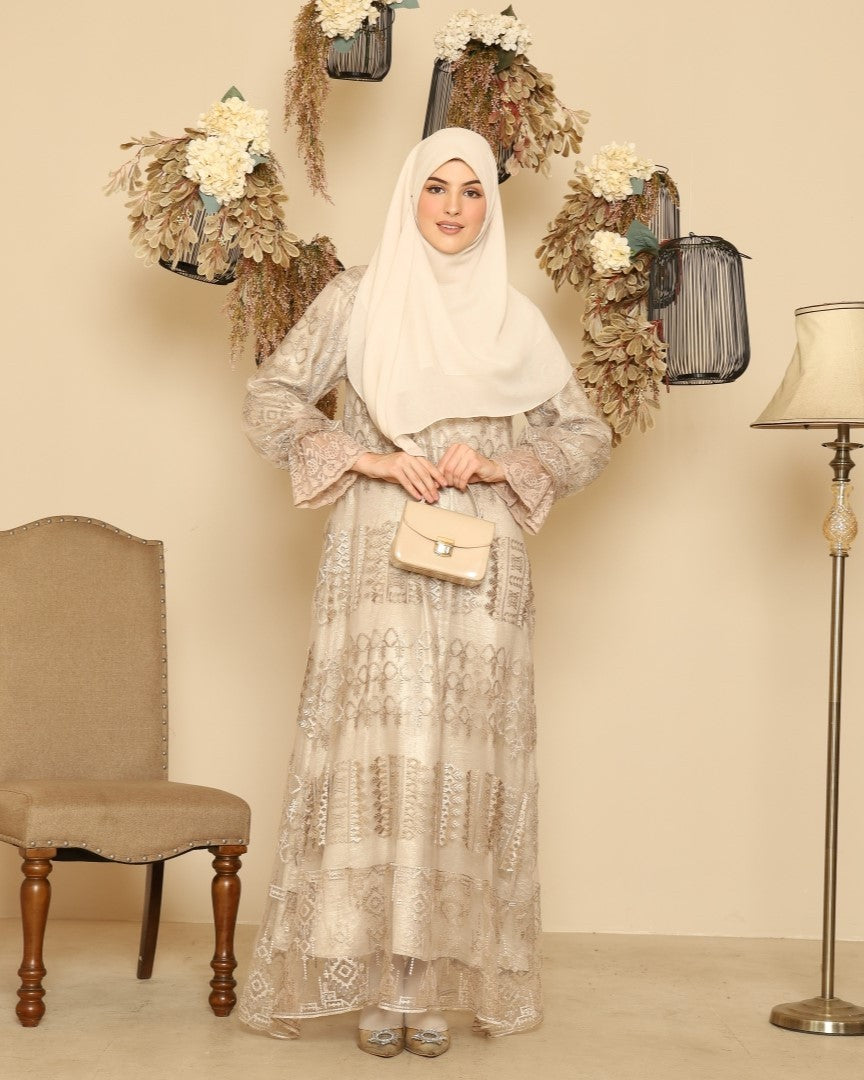 Humaira Dress - Cream