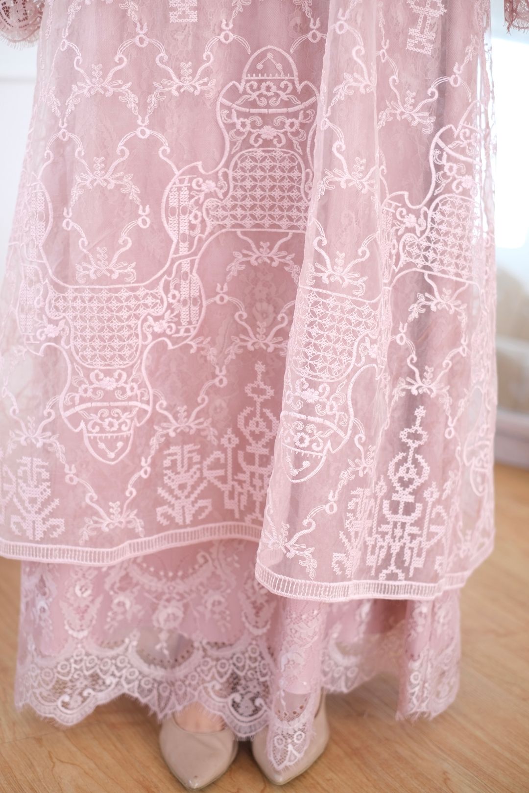 Balqis Dress - Pink Peach