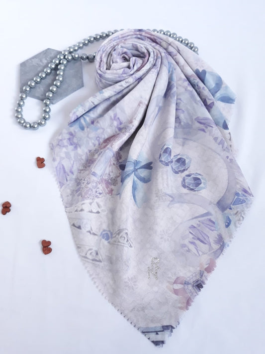 Crystallized Scarf - Powder Puff