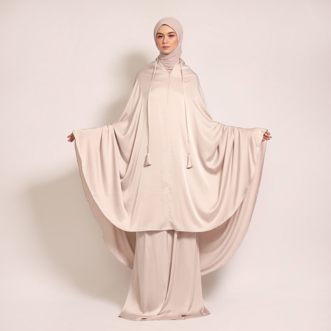 Travel Prayer Robe - Blush Grey