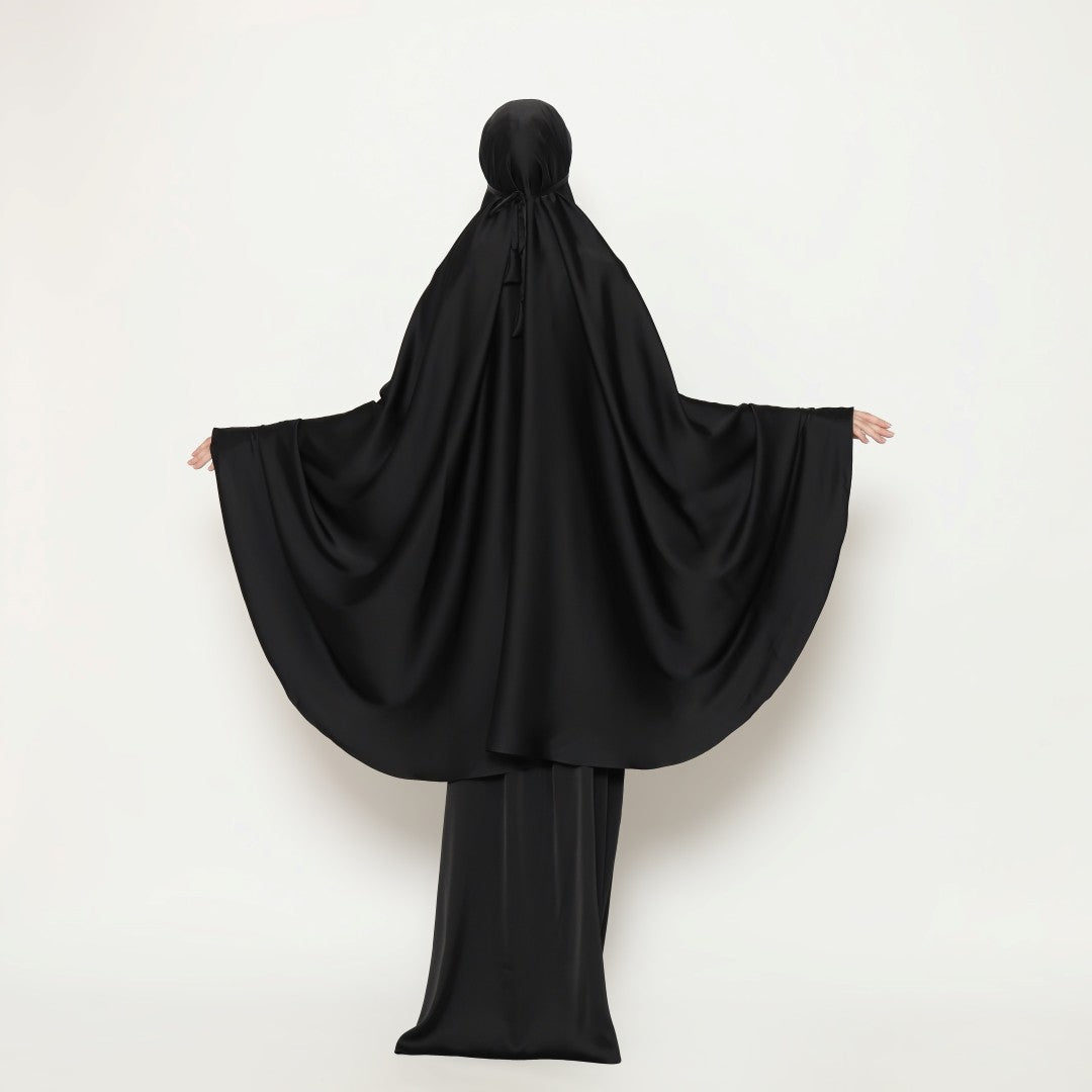 Travel Prayer Robe - Black Caviar