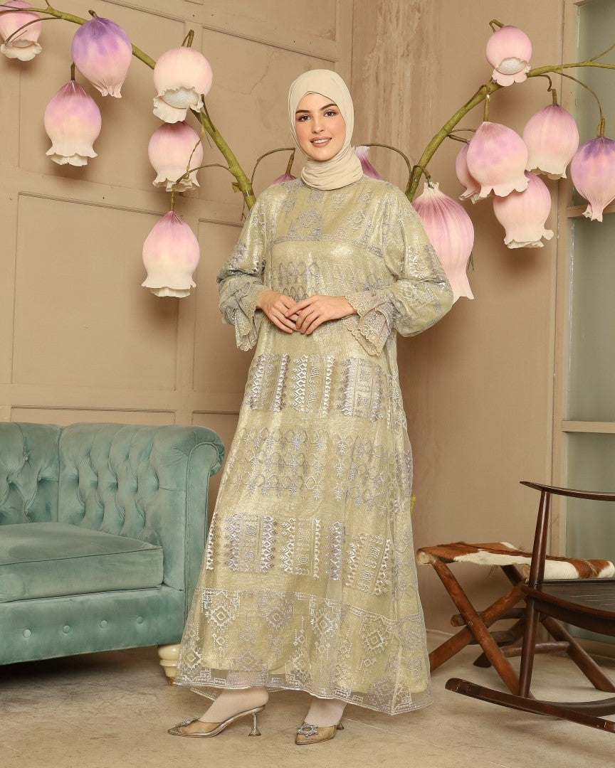 Humaira Dress - Sage